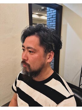 スカイマスターバーバー 渋谷(SKY MASTER BARBER) ツーブロック×スパイラルパーマ