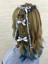 編みたらし　ハートアレンジ