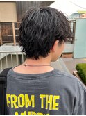 波巻きパーマ ウルフパーマ メンズパーマ メンズカット