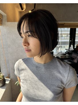 サニーサイドサロン(SUNNY SIDE SALON) 前下りボブ/ショート/切りっぱなし/ボブ/たまプラーザ