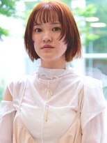 ザ ドッツ(THE DOTS) オレンジベージュ 姫カットレイヤー ダブルカラー ボブ