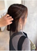 イヤリングカラー×ミルクティーベージュ