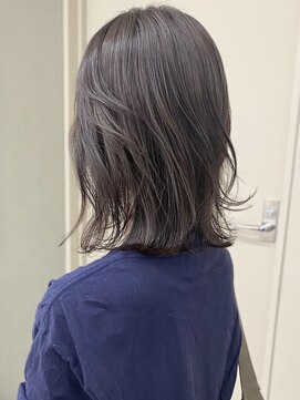 パークレーン アイス イヴェン(park lane ICI yeven) ブリーチなしダブルカラーミディアムボブ20代30代40代夏カラー