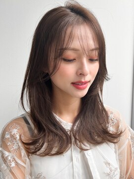 アグノス 青山(Agnos) デジタルパーマうる艶髪似合わせカット斜めバングうるツヤ