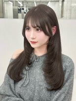 エヌアイ オモテサンドウ(ni omotesando) 大人可愛い韓国レイヤーカット/ハッシュカット/透明感グレージュ