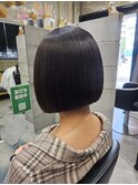 切りっぱなしボブ