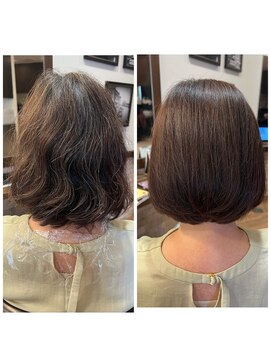 カーロ 白楽店(Caro) ノンアルカリ縮毛矯正オーガニックカラートステアトリートメント