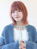 ガリカ 両国(Gallica)&nbsp;前髪ありミディボブにローズピンクベージュ