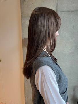 ファロルーエ(falo Ruhe) ロングレイヤー×柔らかベージュ【faloRuhe二子玉川】