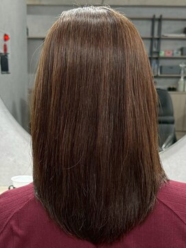 ハーシーバイアポロ 相模大野(HERSHE by apollo) x髪質改善/ホワイトグレージュ/レイヤーカット/チェリーブラウン