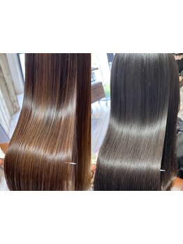 クセやうねりを解消して、自然なストレートに♪ダメージレスで、指通りなめらかな憧れの艶髪に！