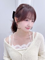 アルバム 池袋(ALBUM) ロングおくれ毛韓国ヘア顔周りレイヤー_F41123