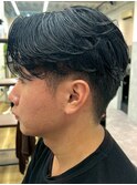MEN’S/リバースセンターパート/ニュアンスパーマ/錦糸町
