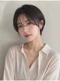 耳掛けショート×小顔カット×こなれショート30代40代50代池袋
