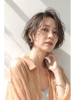 アッシュ 学芸大学店(Ash) ショートボブ/大人女性/グレージュ/白髪ぼかし/脱白髪染め