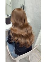 ロンド レア 天神大名店(Lond Le’a)&nbsp;レイヤーウルフミルクティーベージュシースルーバングショート