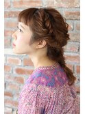 波ウェーブ ヘアアレンジ 