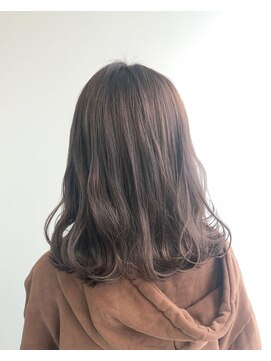 ヘアメイク オブジェ(hair make objet) ナチュラルパープル×シルバー