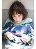 【WAKU】束感バングが可愛い外ハネ前髪パーマ