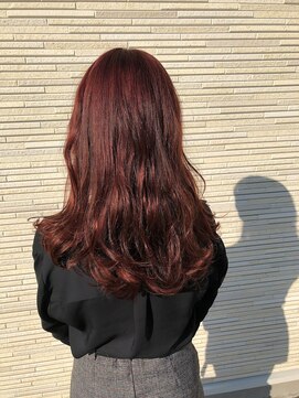 ゼルプレミアムレイクタウン(ZELE) (桑田 興成) ブリーチ無し ボルドーカラー