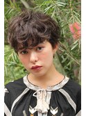 外国人風大人可愛いショートパーマ
