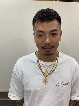 グレイスフルバーバー 赤坂見附店 濡れパン×前流し＝前パンフェード