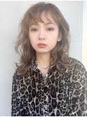 カジュアルウエーブ_ココアブラウンフリンジウェーブ_7130