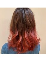 ネオヘアー 曳舟店(NEO Hair)&nbsp;【グラデーションカラー】ブラウン×レッド（曳舟）