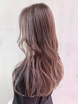 アイティーバイアルバム 八王子店(IT by ALBUM)&nbsp;ハイライトグレージュ_くびれミディイヤリングカラー_ba322142