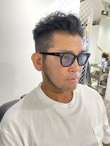 ドルク日本橋テイスト大人のオールバックパーマスタイル