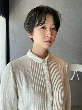 イトシテ お客様スナップ【アッシュグレージュ×ラフショート】本多身和子