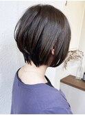 《knit銀座》大人可愛い20代30代40代ショートボブ丸み前下がり
