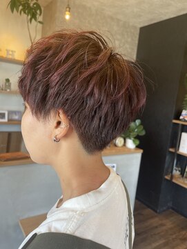 シークス(SYKTH.) ☆刈り上げ × ピンクベージュSTYLE☆