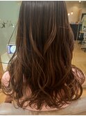 ミックス巻きロング