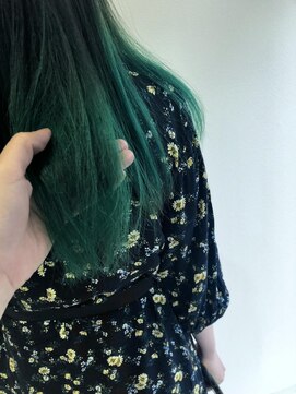 ネオヘアー 曳舟店(NEO Hair) グラデーションカラー/ターコイズグリーン