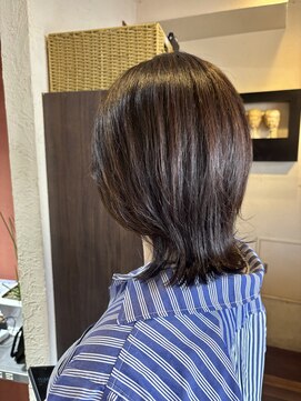 ジュジュル 稲毛本店(jujur) グレージュカラー/ボブウルフ/ココアベージュ