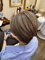 ベレッタ 枚方店(veretta.)&nbsp;ベージュcolor 山本綾香/ショートヘア/ハンサムショート/ツヤ髪