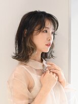 アース クロスガーデン川崎店(HAIR&MAKE EARTH)&nbsp;くびれボブ×インナーカラー