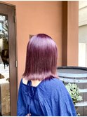 ブリーチ/ハイトーン/ダブルカラー/ピンク/カシス/ボブ
