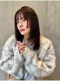 セミロング/レイヤーカット/顔まわりレイヤー