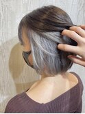インナーカラー×パールホワイト【TELA HAIR つくば研究学園】