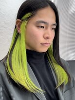 ミーム 原宿 表参道(meme)&nbsp;”インナーカラーグリーン