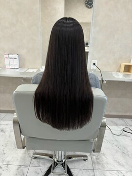 キング(K!ng) 縮毛矯正髪質改善ハイライトレイヤーカット枚方美容室エクステ