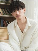 刈り上げマッシュ　ナチュラルパーマ　メンズパーマ　MOMO