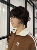 前上がりショート×ニュアンスパーマ