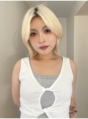 小野/ハイトーンケアブリーチカラーブロンドボブ吉祥寺