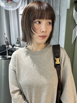 リラス 博多(rilas) イメチェン 外ハネbob レイヤー ワイドバング 髪質改善