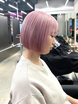 エン 栄店(enne) ココアベージュ/クラゲヘアー/ヘイリーボブ/小顔/栄/ボブ/韓国