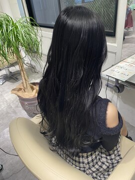 透明感ディープブルージュ　髪質改善　心斎橋