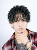 オーシャントーキョー 大阪(OCEAN TOKYO)&nbsp;シャドウパーマ波巻きパーマツーブロック無造作マッシュ